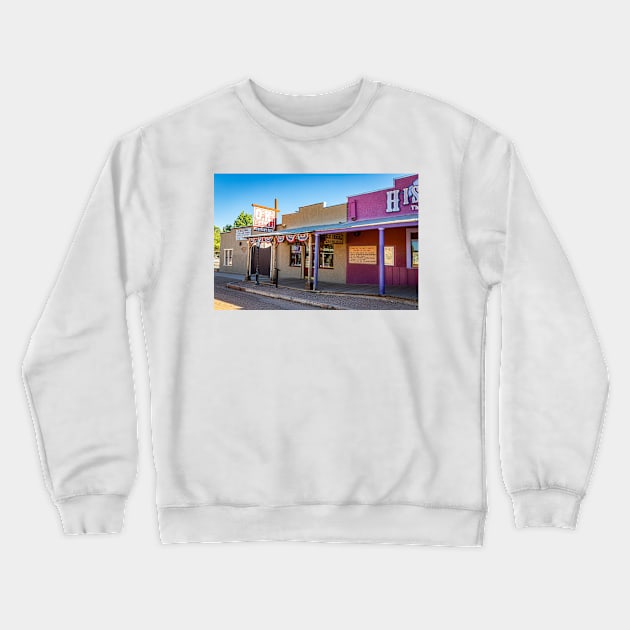 Allen Street in Tombstone, Arizona Crewneck Sweatshirt by Gestalt Imagery